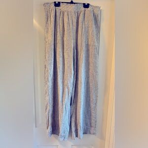 Time and Tru flowy wide leg striped boho coastal pants